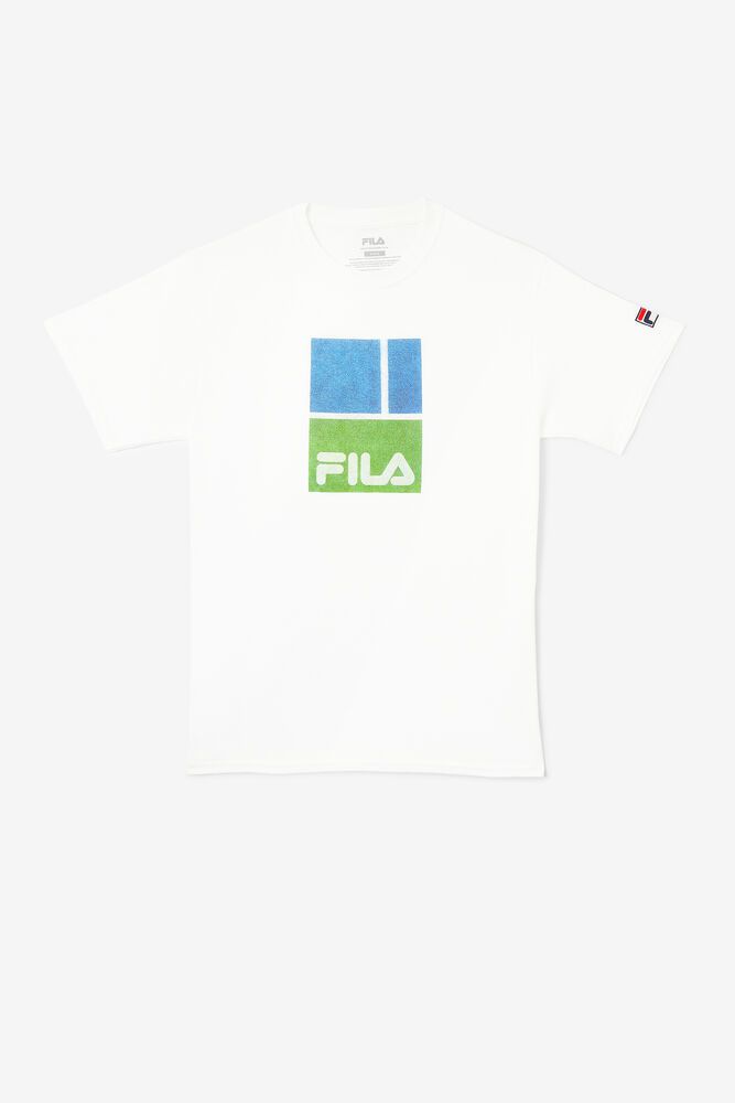 Fila Queens T-Shirt White - Mens - 65713WTJF